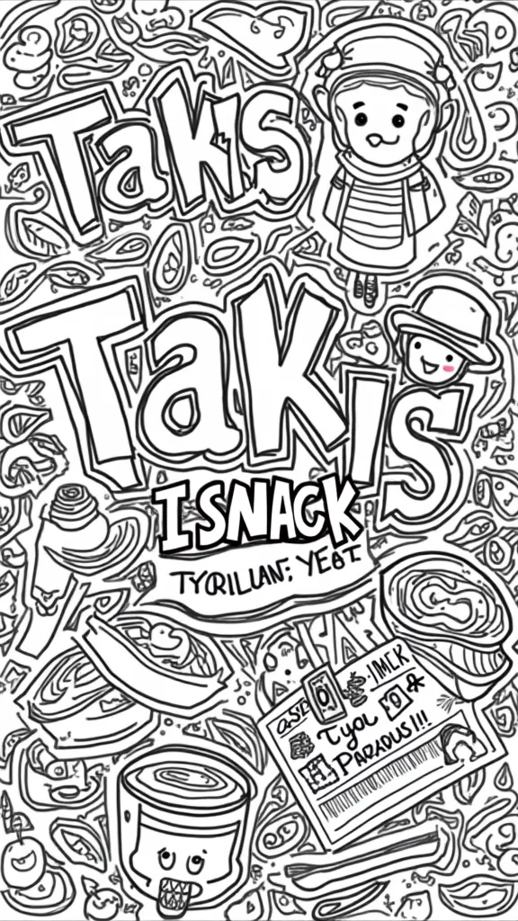 takis coloring page